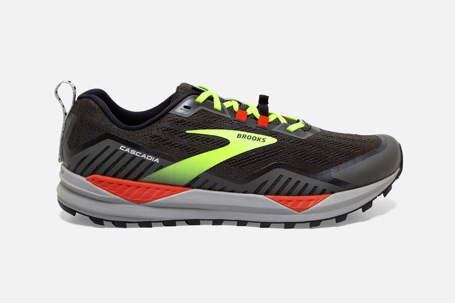 Brooks Cascadia 15 Trail Löparskor Herr - Svarta/Gröna - 5127-YSFER